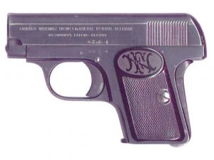 This is an early (first variation) Browning 1906 VP. Image: Tombstone Grips.