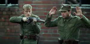 As if the Germans weren't trouble enough. Note that the rifle's not right for Polish infantry (bolt should be straight). Can't tell if it's a Polish Wz.28 or a German k98k from this shot -- they're very similar.
