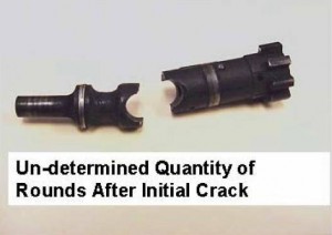 Usually a crack at this point occurs on one side first, and can be spotted with the naked eye.