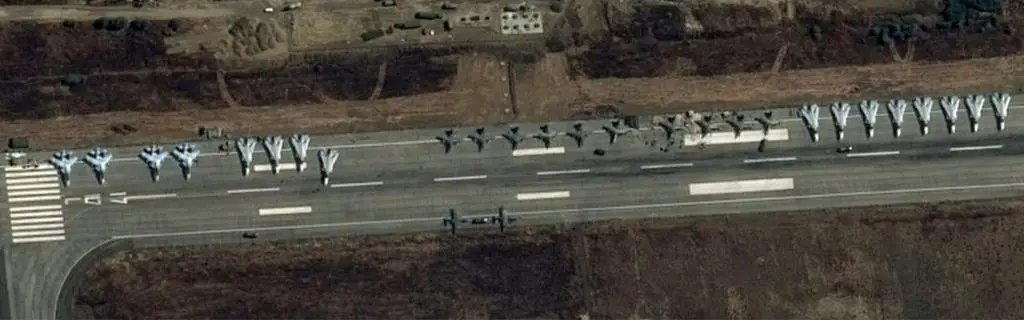 Another photo showing the Su-24s, also. 