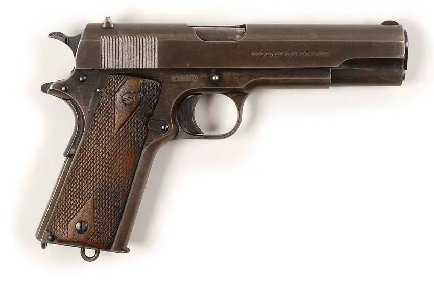 There probably won't be old 1911s like this. And definitely not this one -- it was Clyde Barrow's.