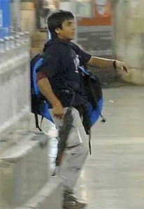 Terrorist Ajmal Kasab, in the former Victoria Station. Hung November, 2012. 