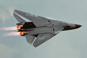 Australian F-111C in burner 