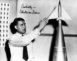 The dean of our German scientists, Dr Ing Wernher von Braun.