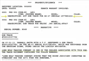 ATF Crime Gunwalking AK trace