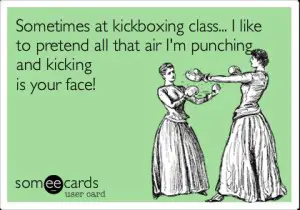 punching and kicking