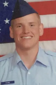 Spencer Stone, 22, was injured in the fight, as were two passengers. This is his USAF basic picture.