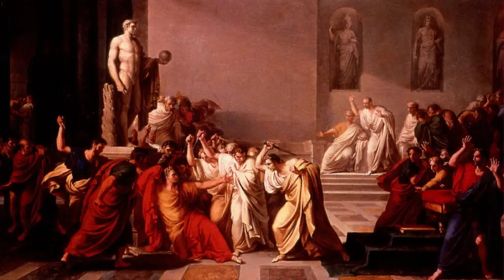 Vincenzo Camuccini, "Death of Caesar", 1798