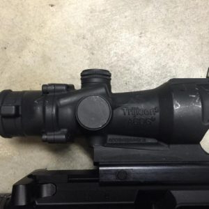 Defoor borrowed this elderly ACOG from the element he was training. 