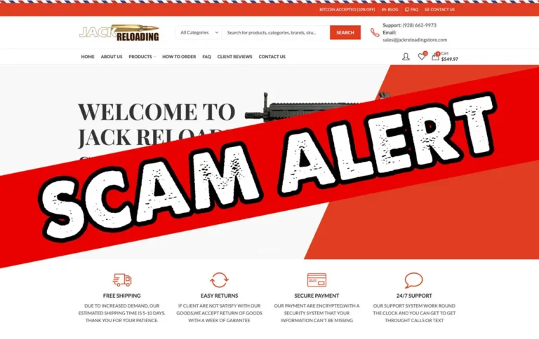 Jacks Reloading Supply Scam Alert