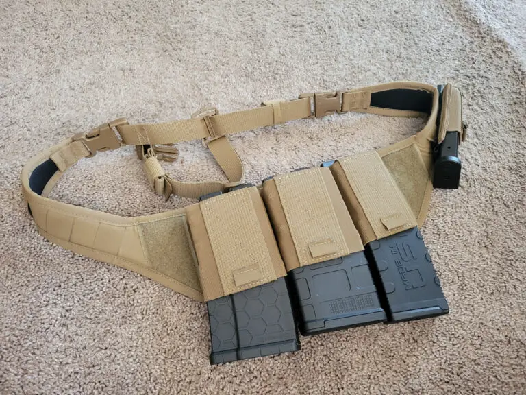 IC13 Bandoleer loaded with AR15 magazines