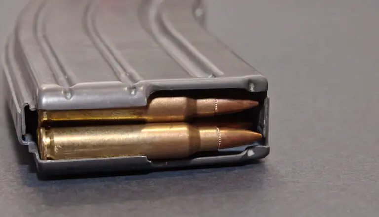 .223 caliber bullets in a magazine