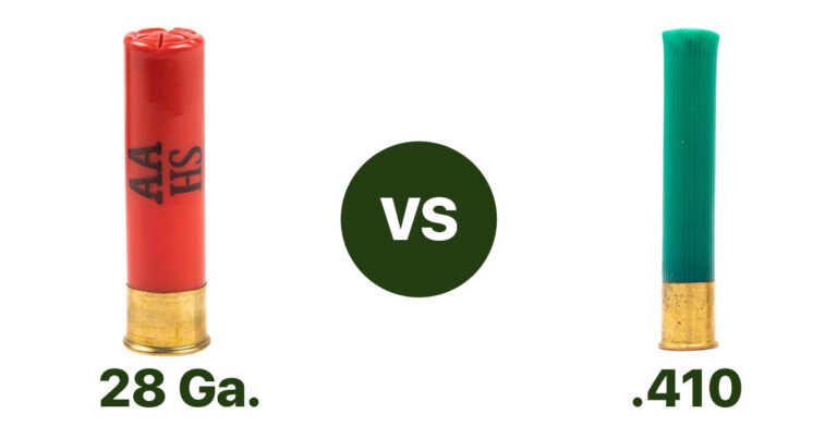 28 Gauge vs 410 Shotgun shell comparison