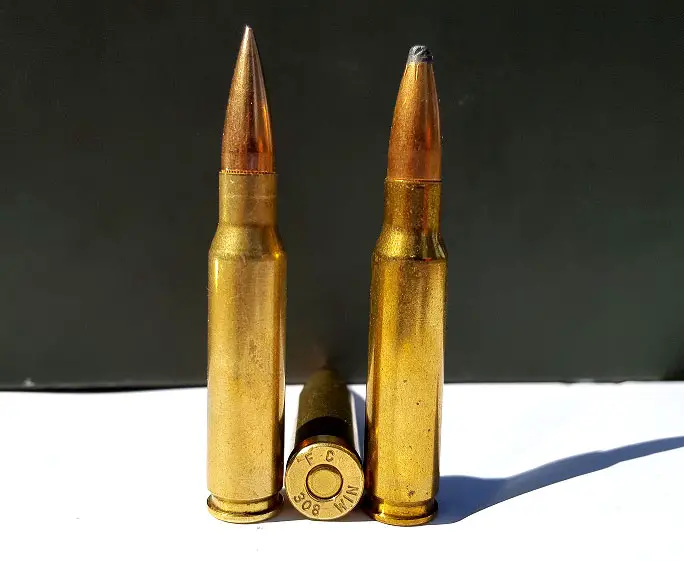 .308 Winchester bullets on a table