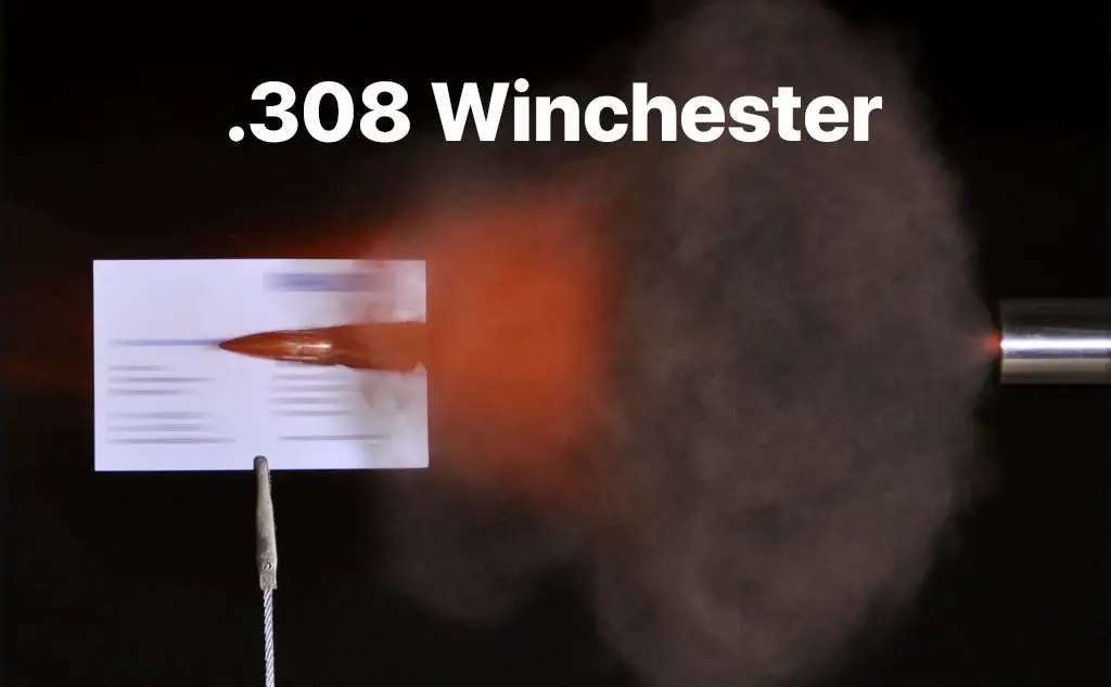 .308 Winchester Bullet High Speed Photograph