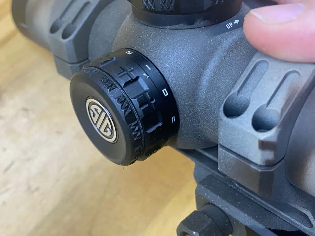 Sig Sauer Tango MSR adjustment knob