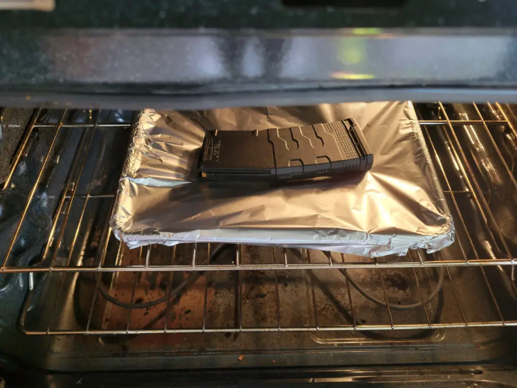 Amend2 Mod3 AR Magazine Heat test in the oven