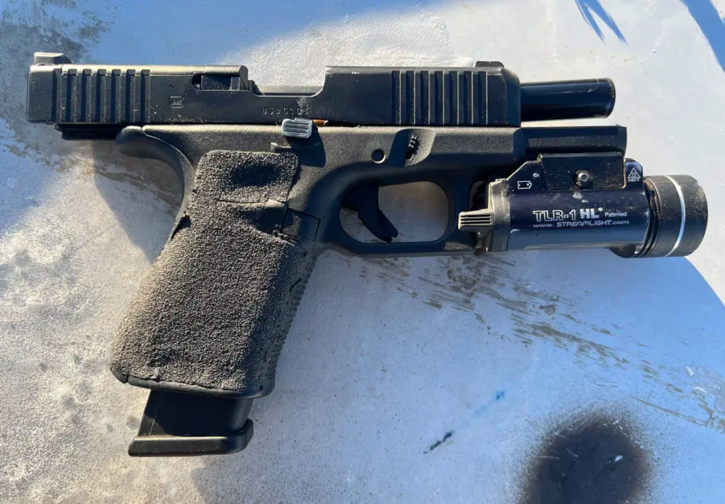 glock 19 gen 5 with grip tape