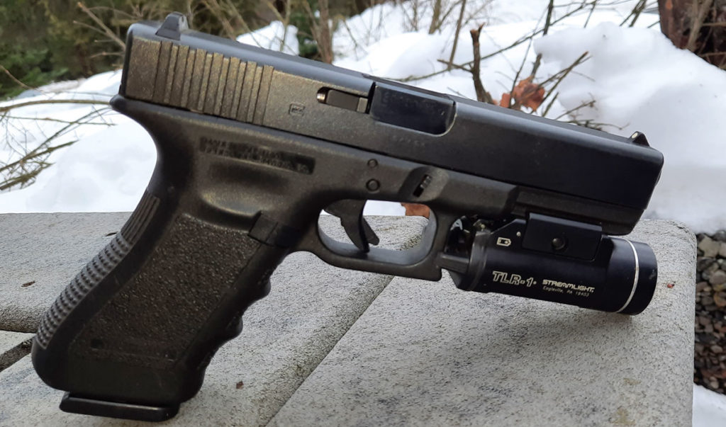 Side profile of the Glock 22 pistol