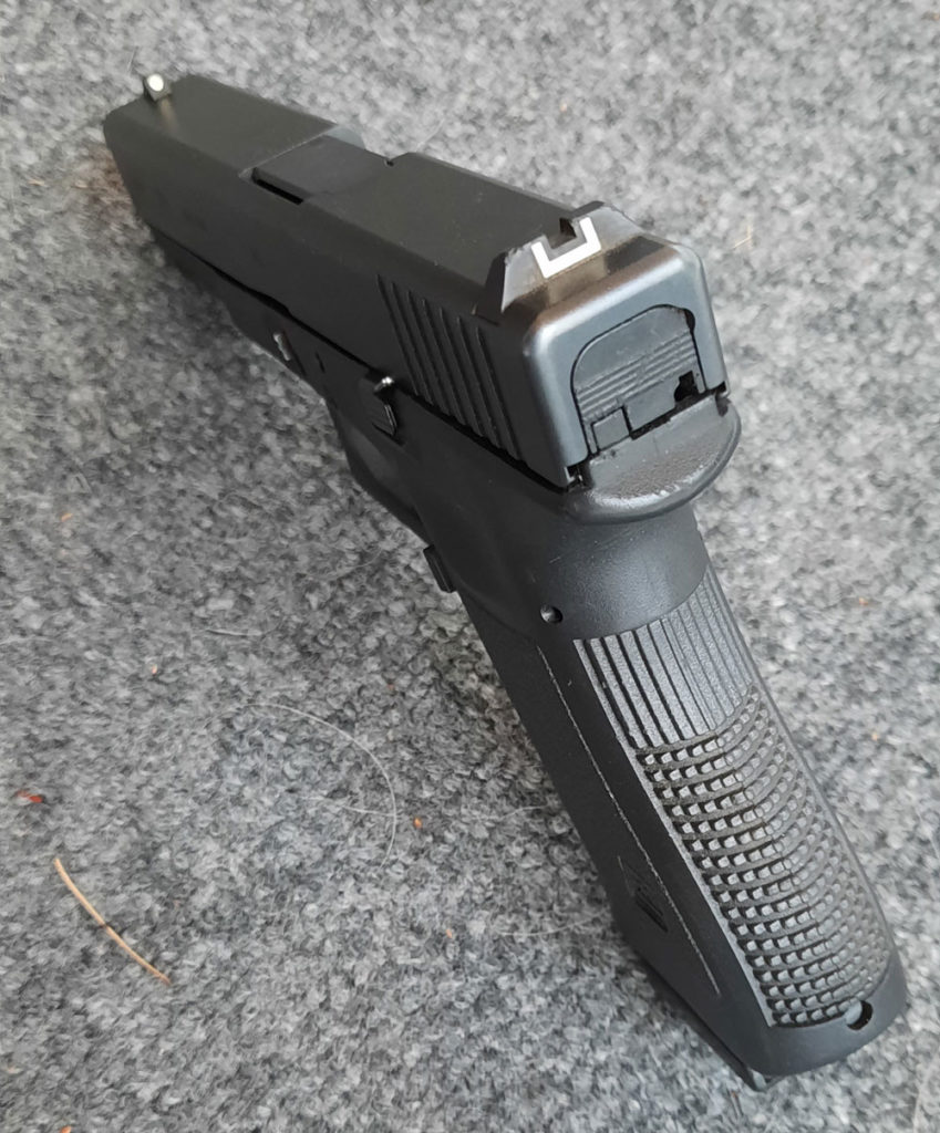 Factory sights on Glock 22