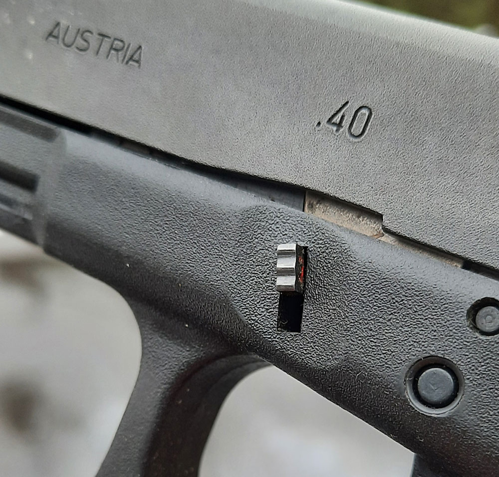 Glock 22 take down lever