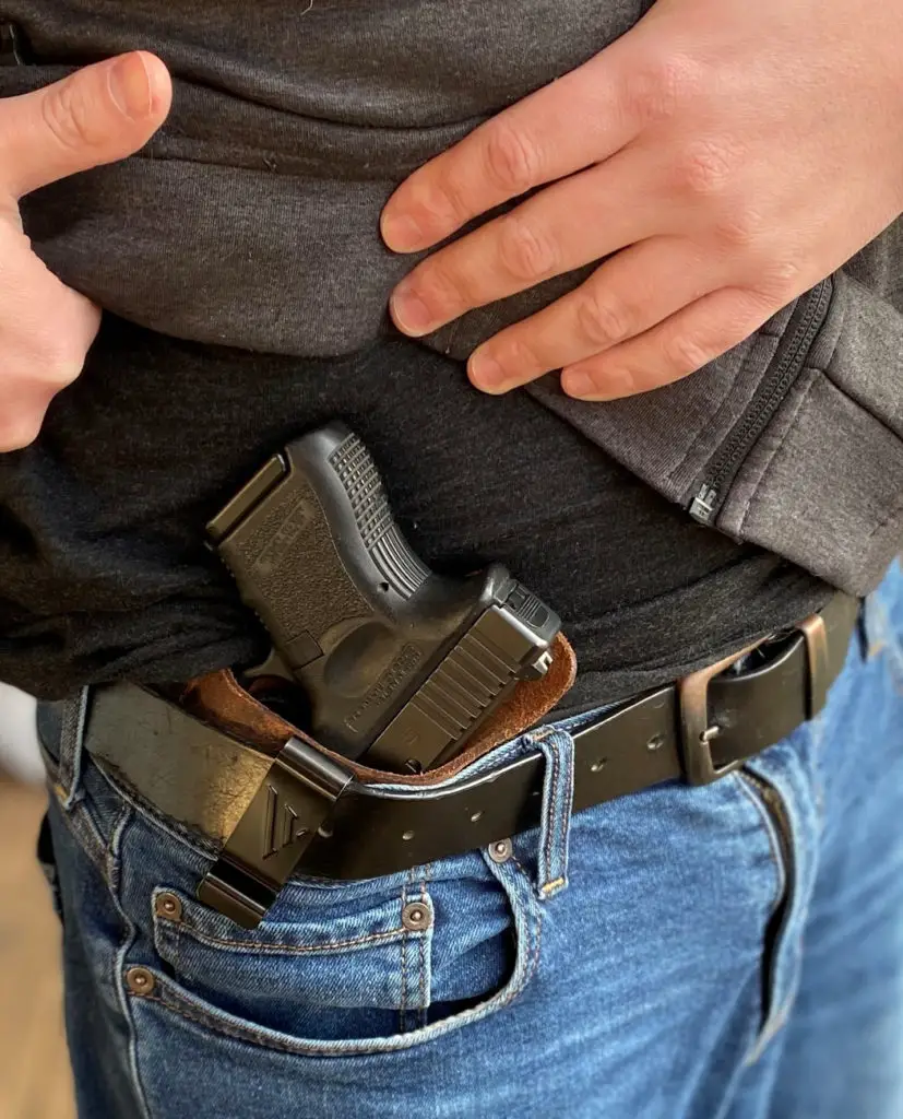 Glock 26 Carried in waistband holster