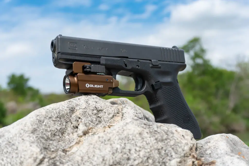 Olight Baldr S Flashlight on a Glock 17