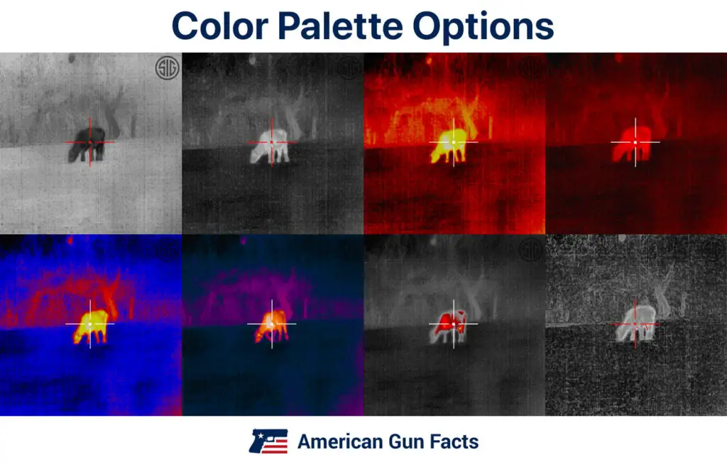 Sig color palette options for echo 3 thermal scope